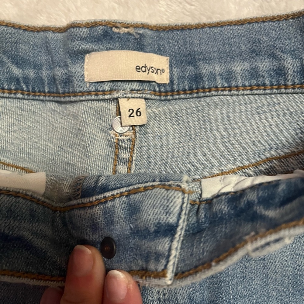 Edyson Distressed Denim Shorts - Picture 3 of 7
